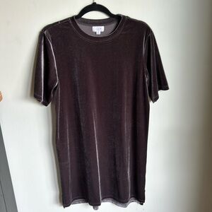 Velvet T-Shirt Dress